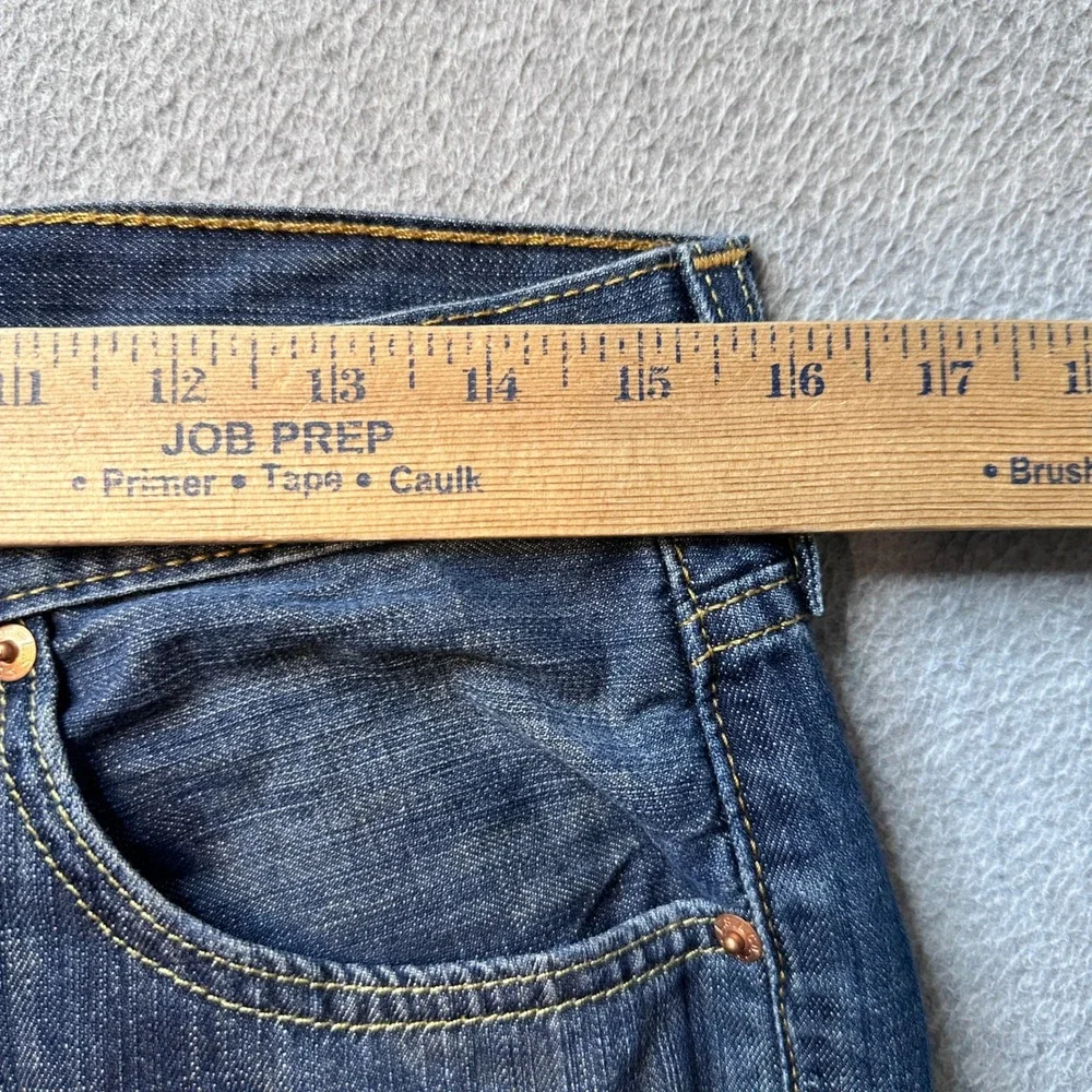 Levi's 527 Jeans Mens 32x32 Blue Slim Bootcut Dark Wash Denim Pants Western